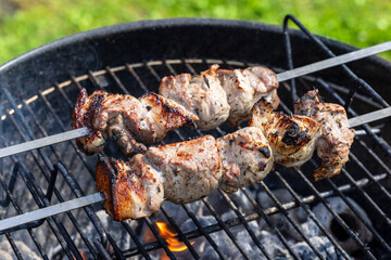 grilled pork skewers