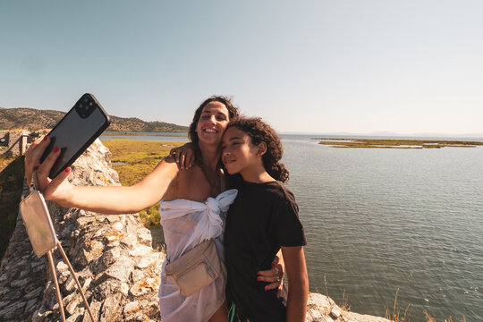 selfie in the  butrinto castle