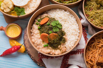 Food buffet peruvian table Assorted dishes gourmet cuisine Peru traditional 