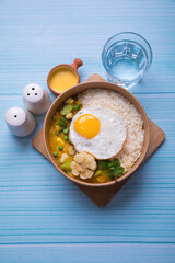 Locro Pumking stew Food buffet peruvian table Assorted dishes gourmet cuisine Peru traditional 