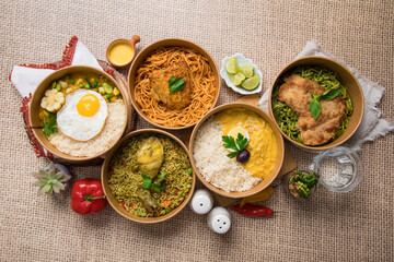 Food buffet peruvian table Assorted dishes gourmet cuisine Peru traditional 