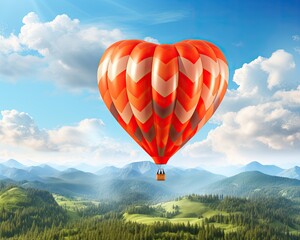 Fototapeta premium a hot air balloon in the sky