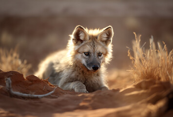An African Aardwolf animal photography