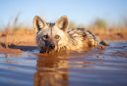 An African Aardwolf animal photography