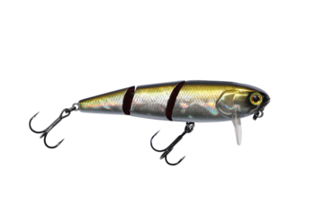 Wobbler isolated on a white background. Equipment for fishing. Artificial bait for hunting various fish species. PNG