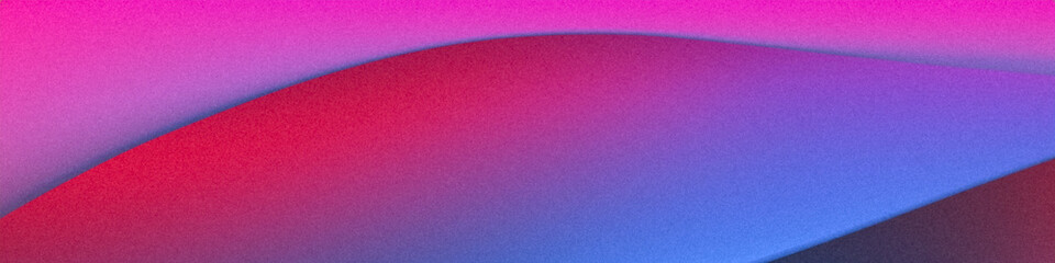 Blue violet purple maroon red magenta fluid waves gradient background. Silk satin. Drapery, curtain. Folds. Shiny fabric. Glow glitter neon electric light metallic. Line stripe. Wide web banner.