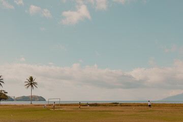 soccer field at the coast © Claudia Hi