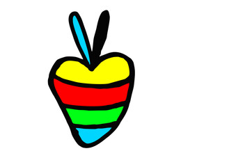 heart color easter egg rainbow pride