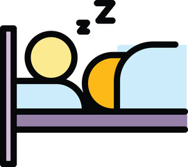 Safe home isolation icon outline vector. Health safety. Avoid contact color flat