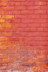 The red brick wall