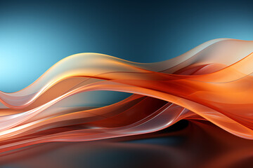 abstract desktop background with flow of colors in yellow, orange, red and blue in waves minimalistic geometric design