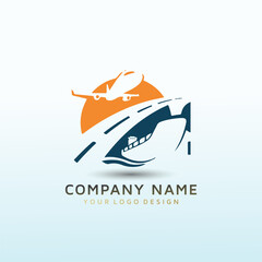 Wholesale equipment and supplies. Logistics in import and export logo