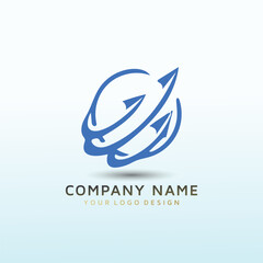 Wholesale equipment and supplies. Logistics in import and export logo