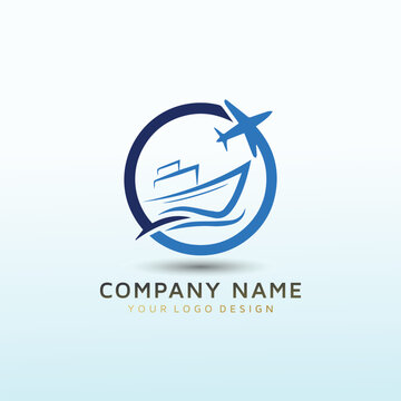 Wholesale equipment and supplies. Logistics in import and export logo