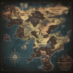 World map for tabletop RPG