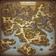 World map for tabletop RPG