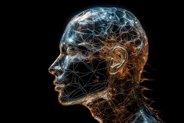 Obraz premium 3d rendered illustration of human skull, brain regions, functions, and cognitive abilities explored through brain research