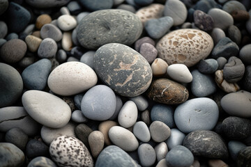 Fototapeta na wymiar Grey pebbles