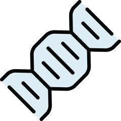Lab dna icon outline vector. Science laboratory. Chemistry test color flat