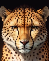 3 d rendering of a leopard