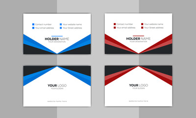 Corporate Business Card Design Template, Double-sided creative business card template, Modern Creative Business Card Template, Developer Designer Visiting Card Design ideas for personal identity