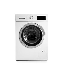 Washing machine isolated on white background