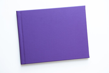 Photo album with leather hardcover