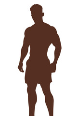 Fototapeta premium silhouette of a man