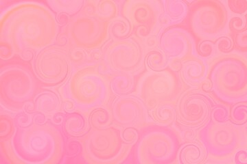 Pink decorative background, spiral pattern, various shades of pink. Use for promotion of cosmetics, St. Valentine's Day, etc.
