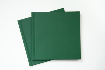 Photo album with leather hardcover and frame for design and personalization