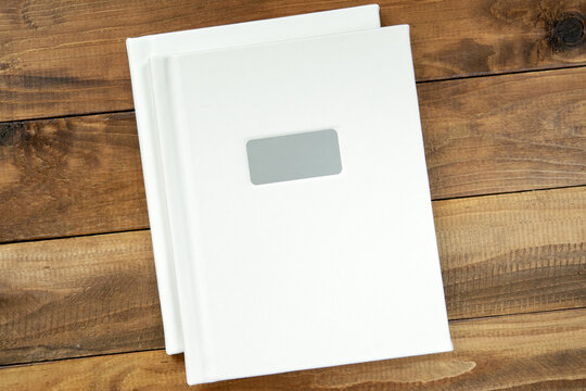 Photo albums with leather hardcover and frame for design and personalization