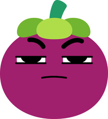 Annoyed Mangosteen Face