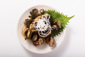 つぶ貝の照り焼き