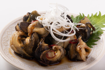 つぶ貝の照り焼き