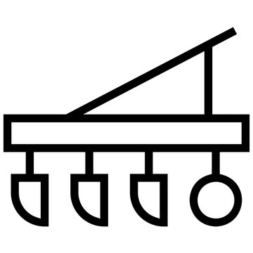 recommend clip art: plow icon. A single symbol with an outline style