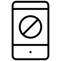 protest icon. A single symbol with an outline style