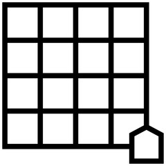 shogi icon. A single symbol with an outline style