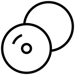 squash icon. A single symbol with an outline style