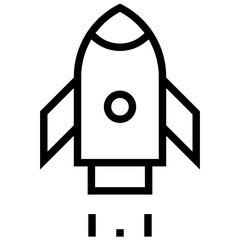 startup icon. A single symbol with an outline style