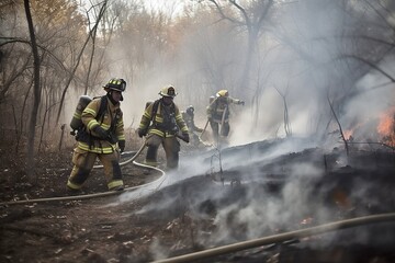 firefighters in action - generative ai