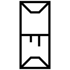 tamales icon. A single symbol with an outline style