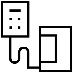 tensiometer icon. A single symbol with an outline style