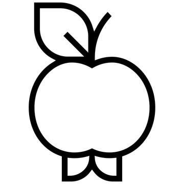 tejocote icon. A single symbol with an outline style