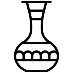 Fototapeta na wymiar vessel icon. A single symbol with an outline style