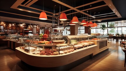 Fototapeta premium Buffet restaurant design ideas