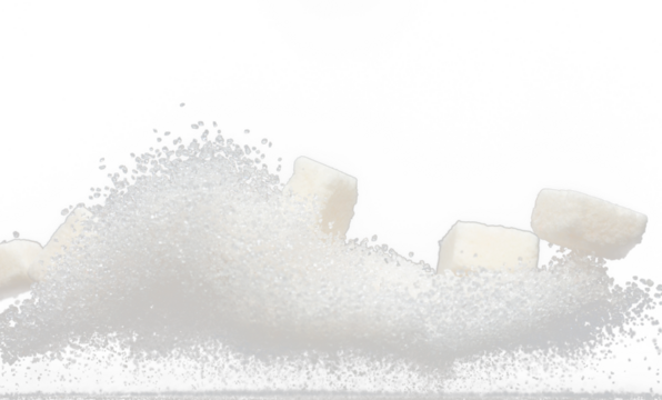 Pure Refined Sugar cube flying explosion, white crystal sugar abstract cloud fly. Pure refined sugar cubes splash stop in air, food object design. Black background isolated selective focus blur