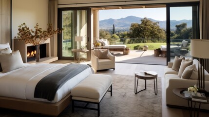 Obraz premium Luxurious villa in the heart of Napa Valley, California