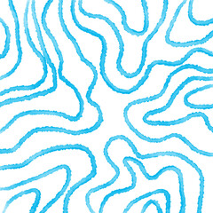 Fototapeta premium Blue Watercolor Lines Backdrop
