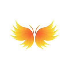 Naklejka na ściany i meble Butterfly Logo, Animal Design With Beautiful Wings, Decorative Animals, Product Brands