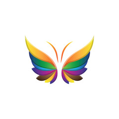 Butterfly Logo, Animal Design With Beautiful Wings, Decorative Animals, Product Brands